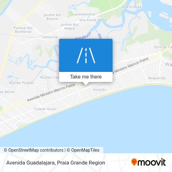 Avenida Guadalajara map