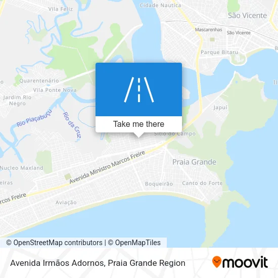 Avenida Irmãos Adornos map