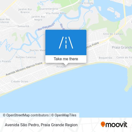 Avenida São Pedro map