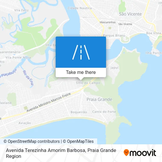 Avenida Terezinha Amorim Barbosa map