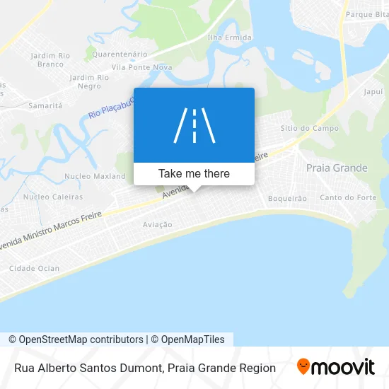 Rua Alberto Santos Dumont map