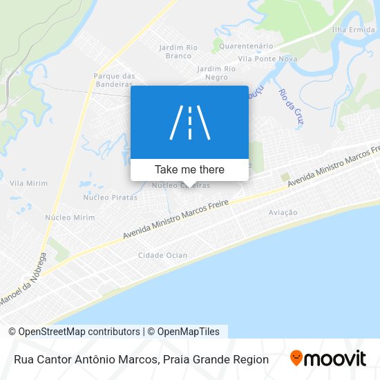 Rua Cantor Antônio Marcos map