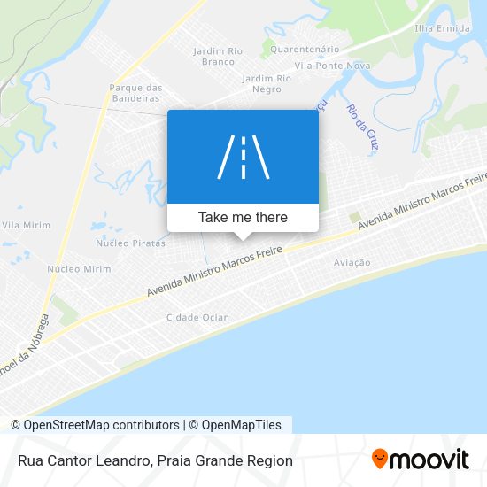 Rua Cantor Leandro map