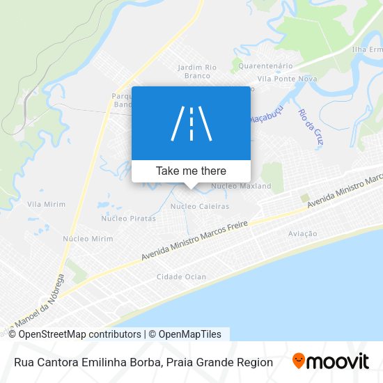 Rua Cantora Emilinha Borba map