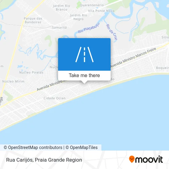Rua Carijós map