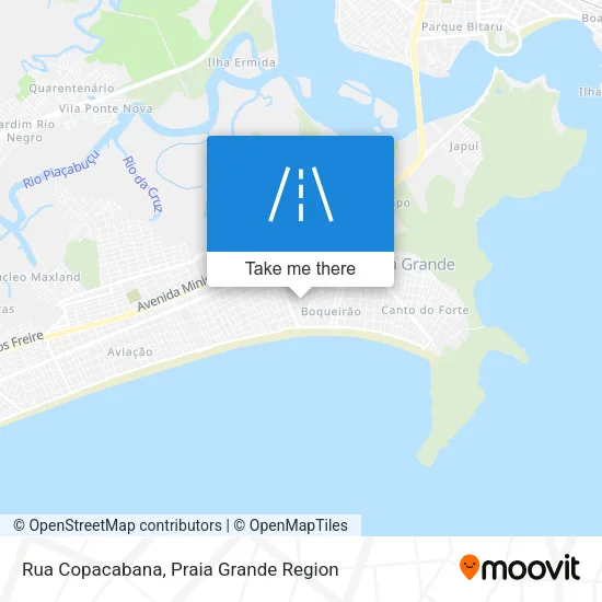 Rua Copacabana map