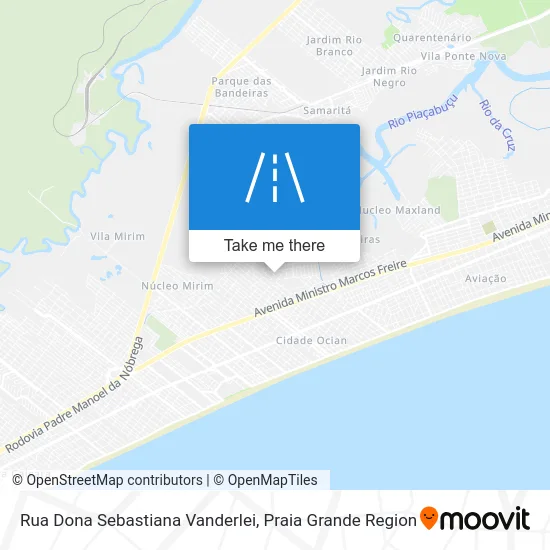 Rua Dona Sebastiana Vanderlei map