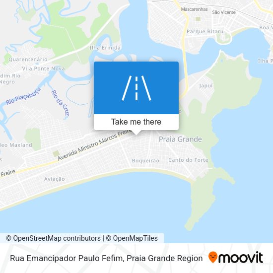 Rua Emancipador Paulo Fefim map