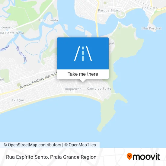 Rua Espírito Santo map