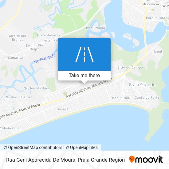 Rua Geni Aparecida De Moura map