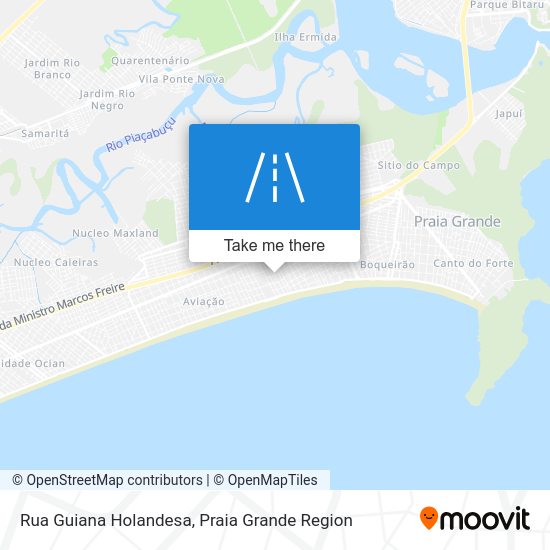 Rua Guiana Holandesa map