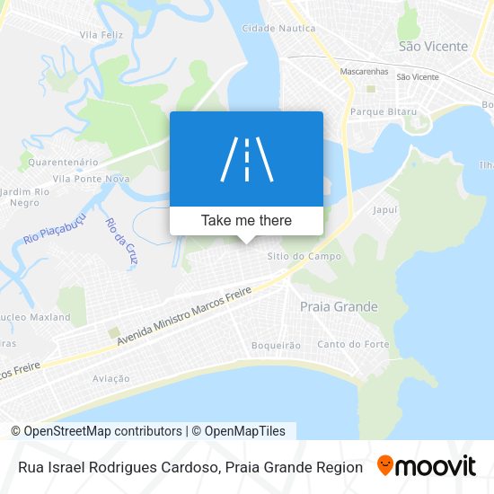 Rua Israel Rodrigues Cardoso map