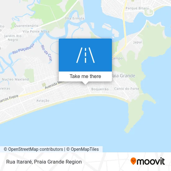 Rua Itararé map