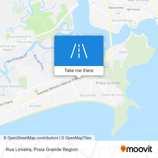 Rua Limeira map