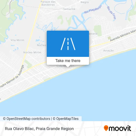 Rua Olavo Bilac map