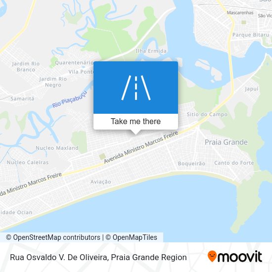 Rua Osvaldo V. De Oliveira map