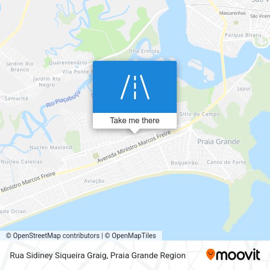 Rua Sidiney Siqueira Graig map