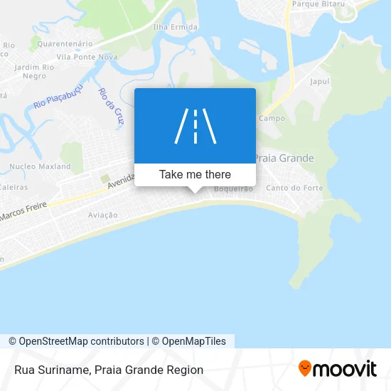 Rua Suriname map