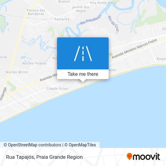 Rua Tapajós map
