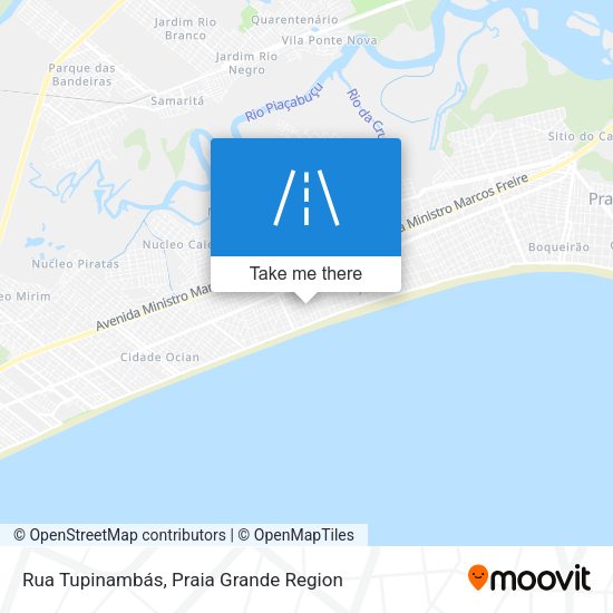 Rua Tupinambás map