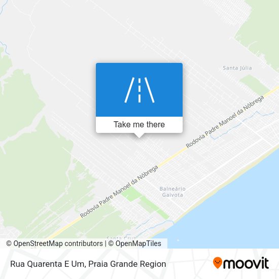 Rua Quarenta E Um map