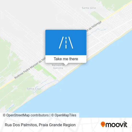 Rua Dos Palmitos map