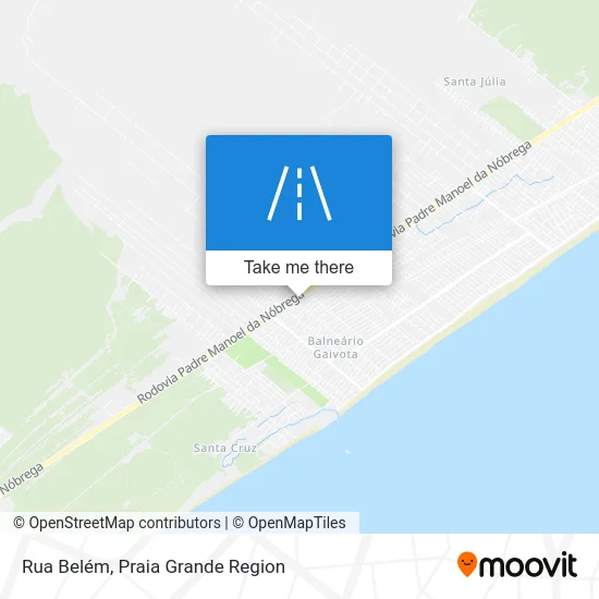 Rua Belém map