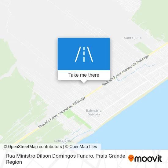 Rua Ministro Dilson Domingos Funaro map