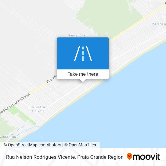 Rua Nelson Rodrigues Vicente map