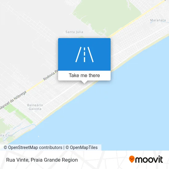 Rua Vinte map