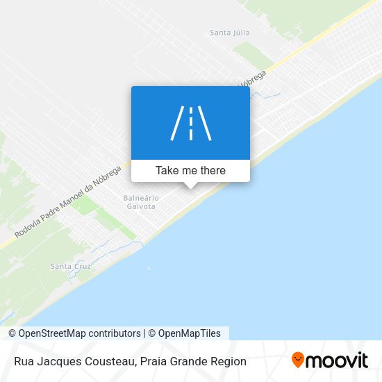Rua Jacques Cousteau map