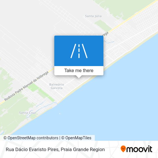 Rua Dácio Evaristo Pires map