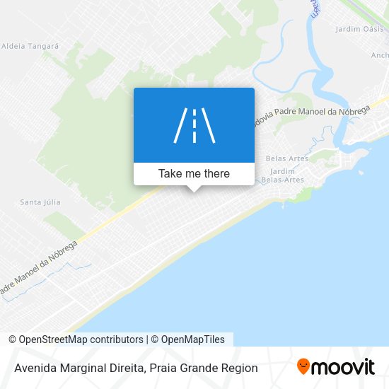 Avenida Marginal Direita map