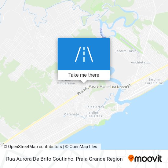 Rua Aurora De Brito Coutinho map