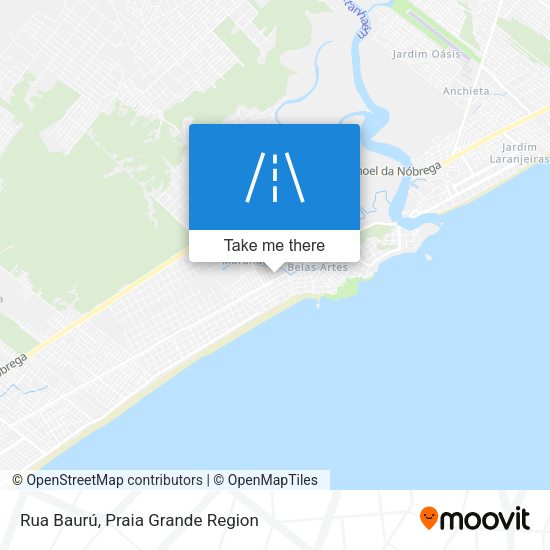 Rua Baurú map