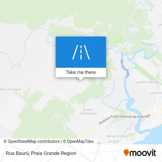 Rua Baurú map