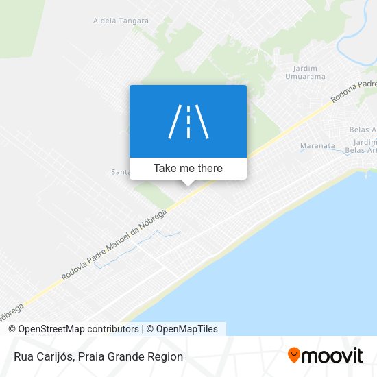 Rua Carijós map