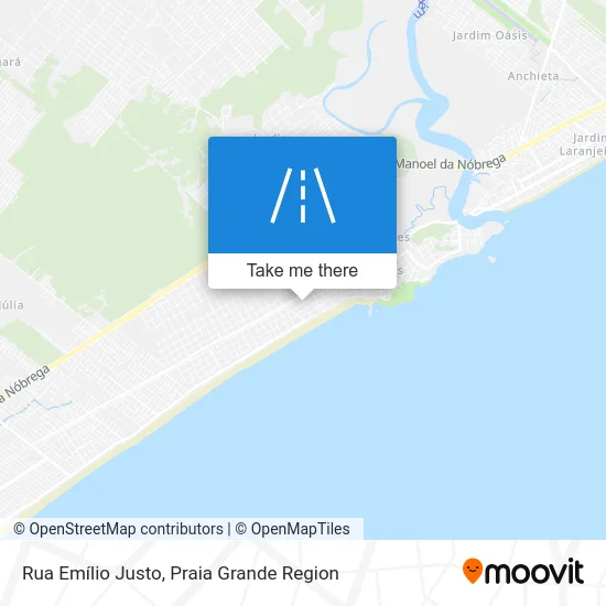 Rua Emílio Justo map