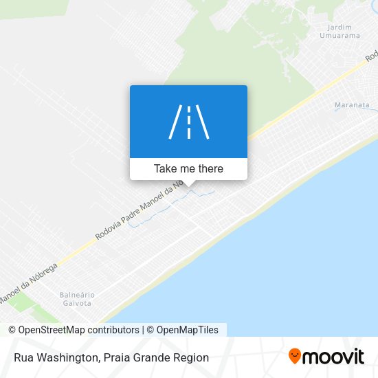 Rua Washington map