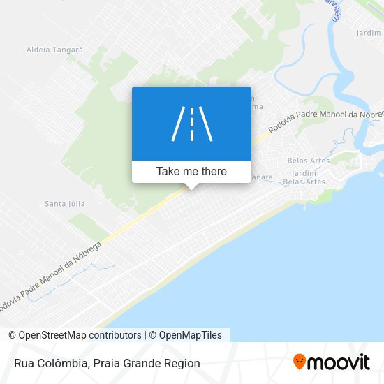 Rua Colômbia map