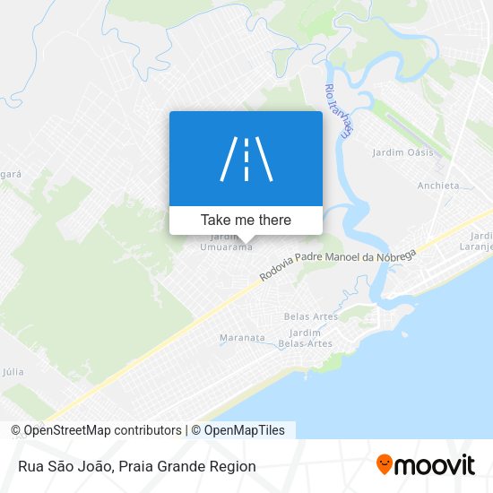 Rua São João map