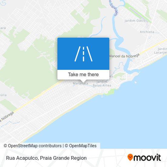 Rua Acapulco map