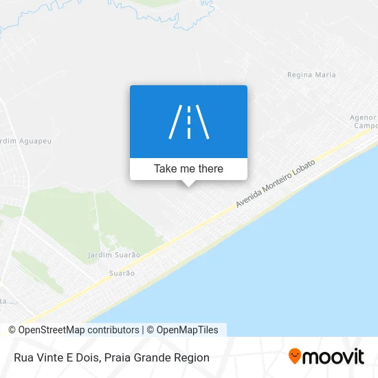 Rua Vinte E Dois map