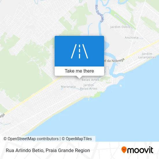 Rua Arlindo Betio map