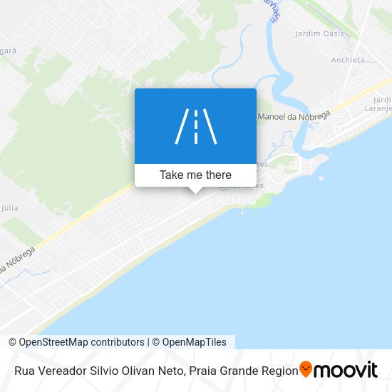 Rua Vereador Silvio Olivan Neto map