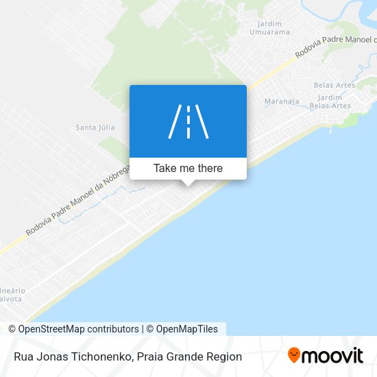Rua Jonas Tichonenko map