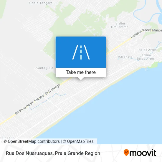 Rua Dos Nuaruaques map