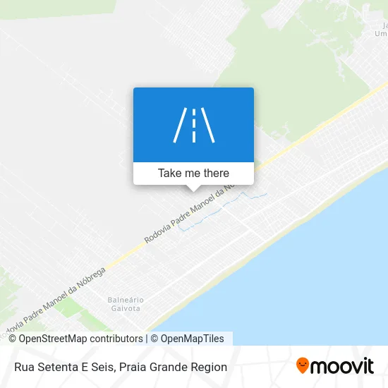 Rua Setenta E Seis map