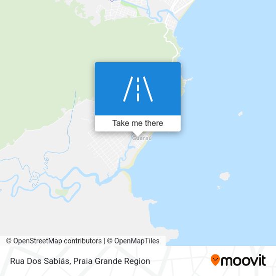 Rua Dos Sabiás map