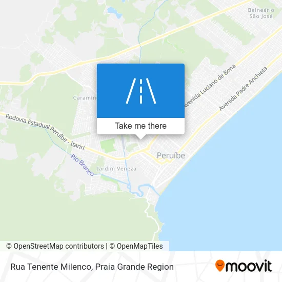 Rua Tenente Milenco map